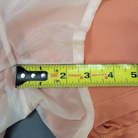 Nike Running Shorts L Peach Orange Dri-Fit Colorblock Lined - Picture 6 of 11